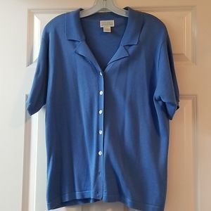 Vintage Van Heusen short sleeve cardigan